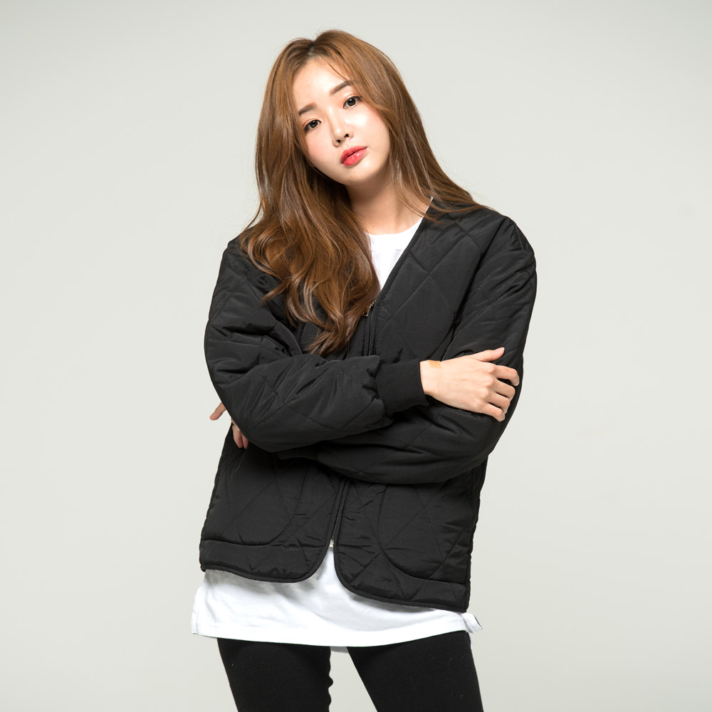 남여공용 기모 퀄팅 보아털 깔깔이 점퍼 2color (S-2XL) - 상세 이미지 3