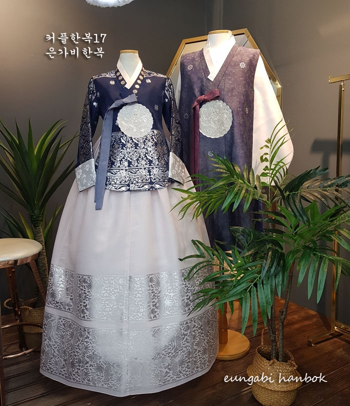 [한복대여] 커플한복 17번 2벌 웨딩 본식 촬영용 - 상세 이미지 2