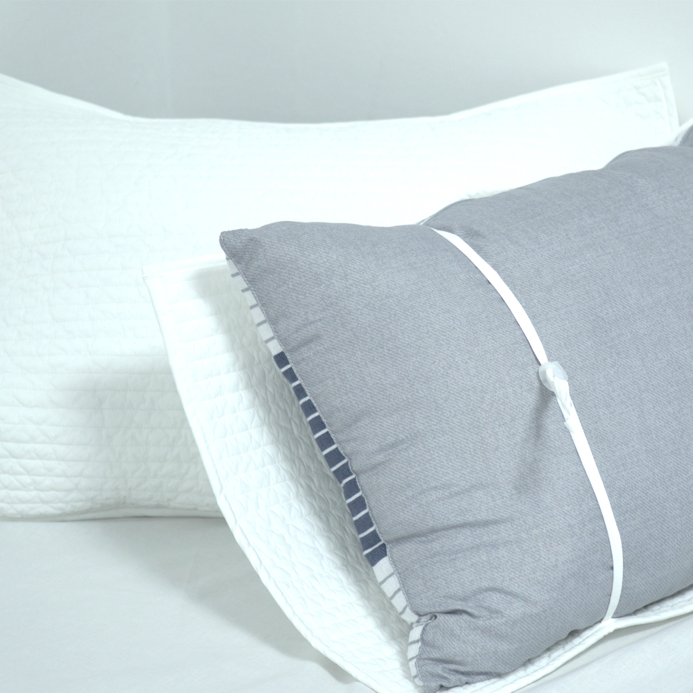 1+1 엄작 매일 바꿔쓰는 교체형 데일리 순면 누빔 베개 덮개 커버 40x60