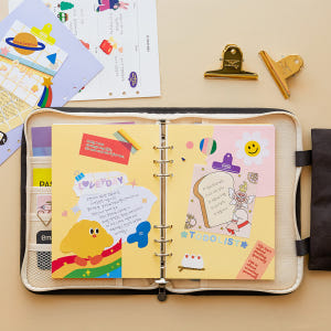 캔버스 6공 다이어리 커버 - A5 실사용 후기 | 효과 있을까? - 상품 이미지 2