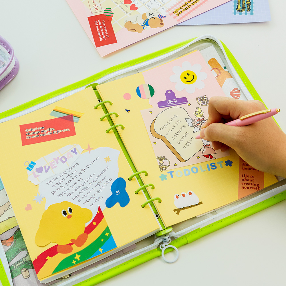 6공다이어리 속지 풀세트 A5 (먼슬리,위클리,데일리)