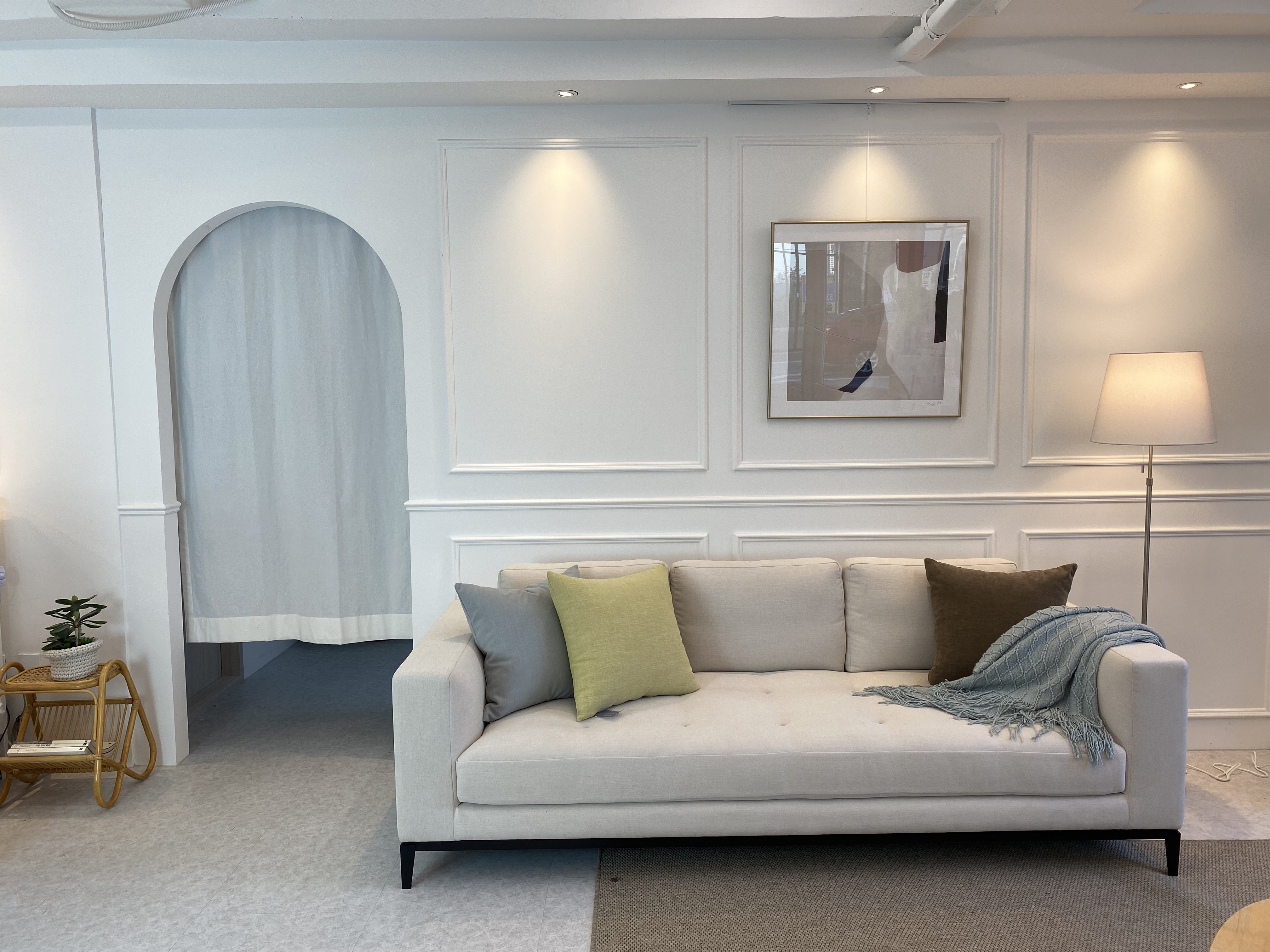 코지앳홈샵 광목커튼 가리개 창문 주방 베란다 피팅룸 다용도 가림막커튼