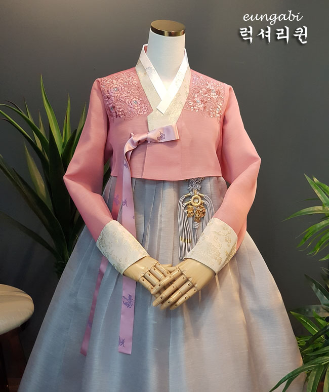 한복대여 은가비한복 럭셔리퀸 결혼식 여자 혼주 하객 가족 - 상품 이미지