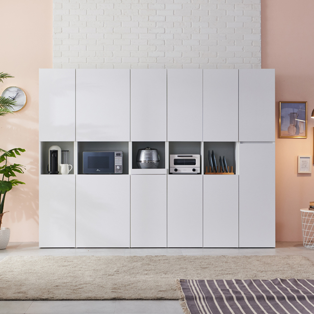 모노 월플렉스 시스템 300주방수납장 키큰 냉장고장 틈새수납장 홈카페 렌지대 밥솥장