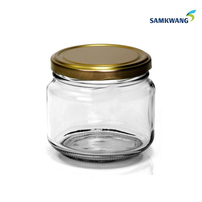 삼광유리 유리병 낮은병 쨈병 과일청 양념병 유리보관용기 캐니스터 500g / 495ml - 메인 이미지