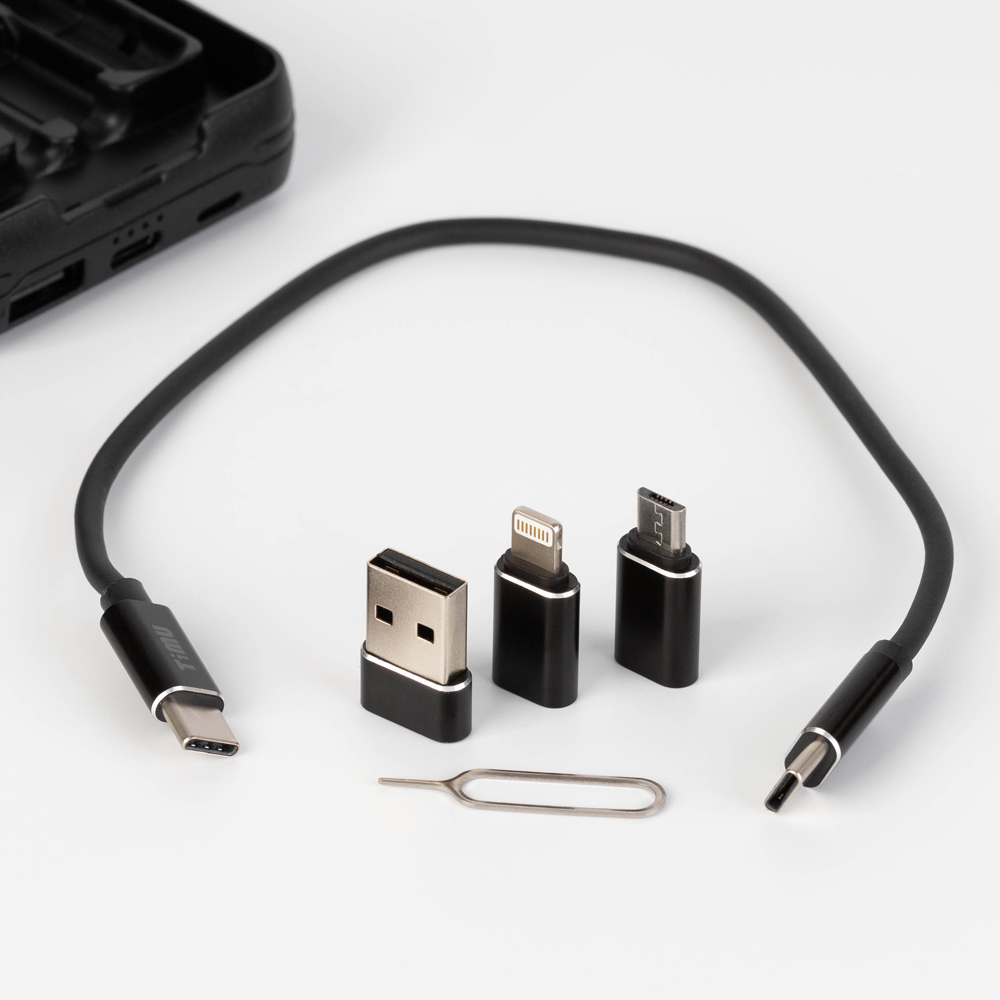 티뮤 올인원 멀티충전케이블 키트 보조배터리 5000mAh C타입 5핀 8핀 TA-P1 - 상세 이미지 3