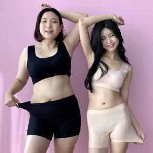 [2+1] 프리미엄 퀄리티 여성 사각 팬티 네모 심리스 노라인 드로즈 빅... 착용 후기 | 사이즈/핏 총정리 - 상품 이미지 3