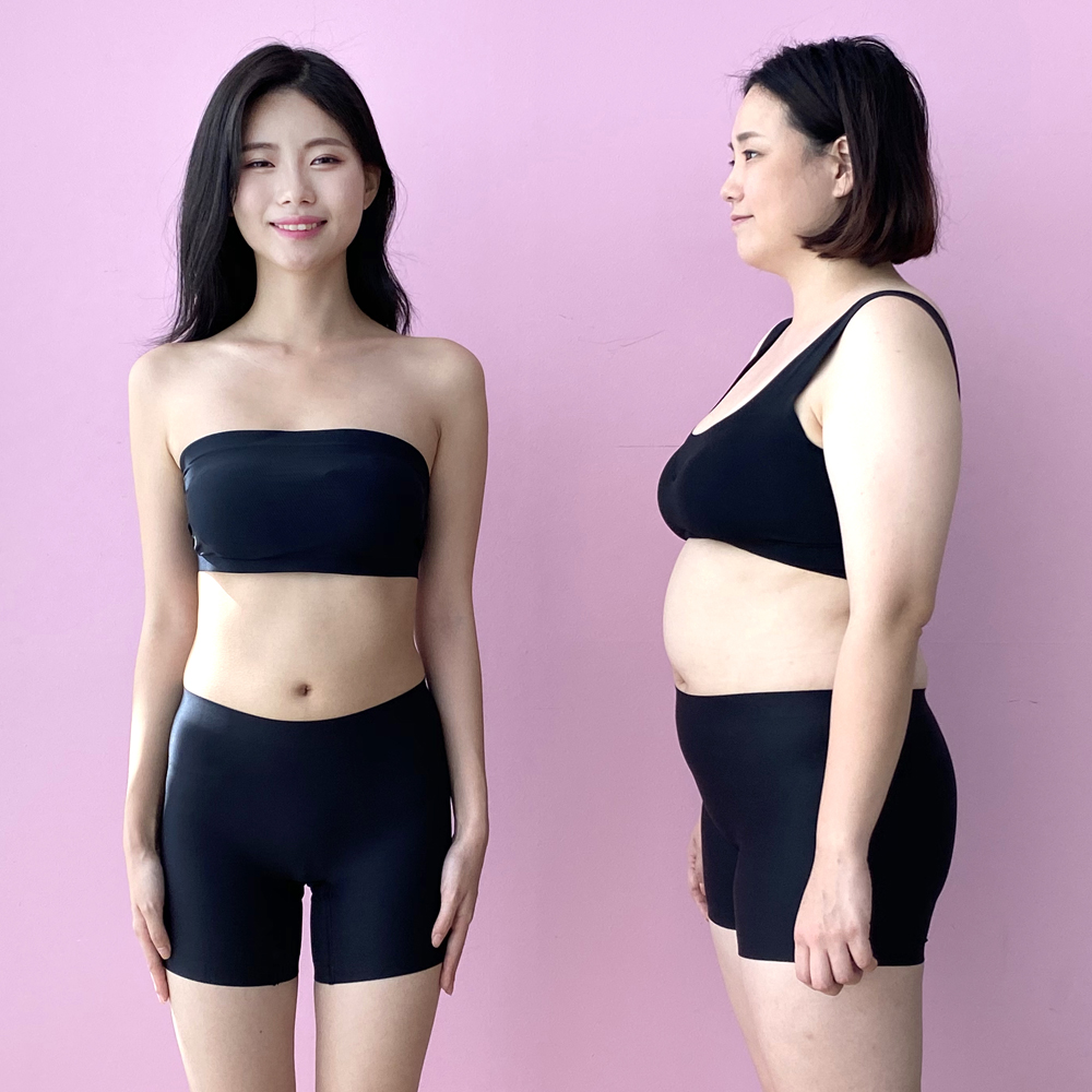 여성 팬티 사각 심리스 네모팬티 드로즈 여자 노라인팬티 빅사이즈 속옷 레깅스 - 상세 이미지 3
