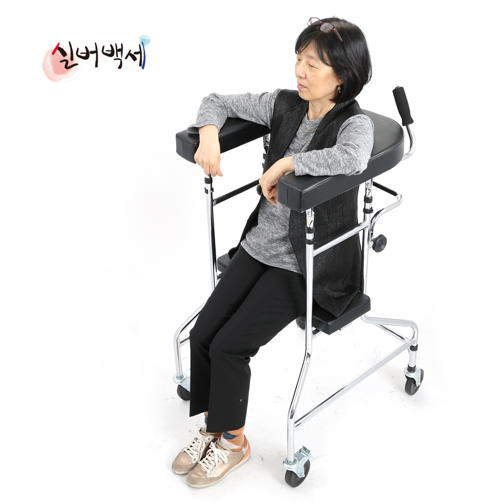 재활 운동 어깨 보행 U자형 보조차 앉는 시트포함 DH-403 - 상세 이미지 3