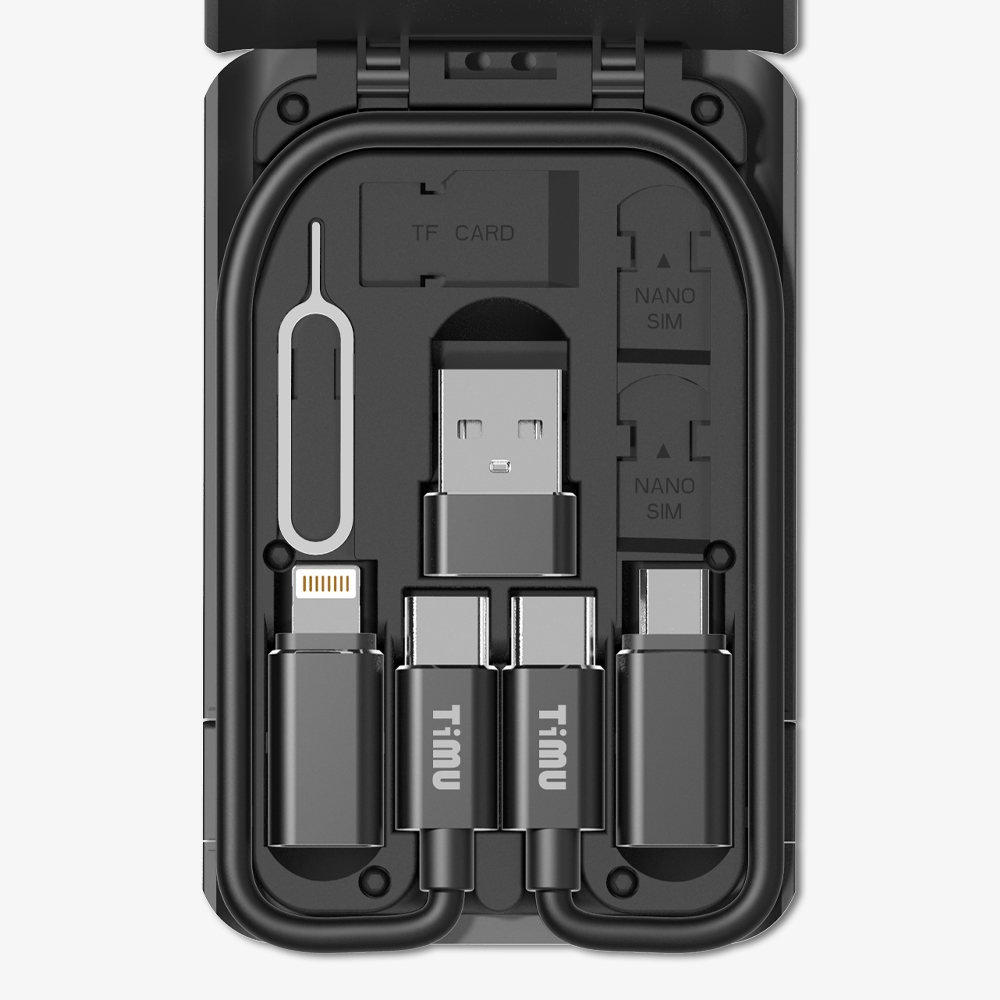 티뮤 올인원 멀티충전케이블 키트 보조배터리 5000mAh C타입 5핀 8핀 TA-P1 - 상세 이미지 2