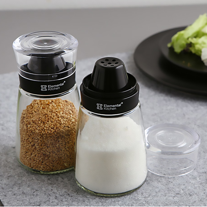 시노글라스 스마트 유리 양념병 양념통 캐니스터 160ml 2P - 상품 이미지