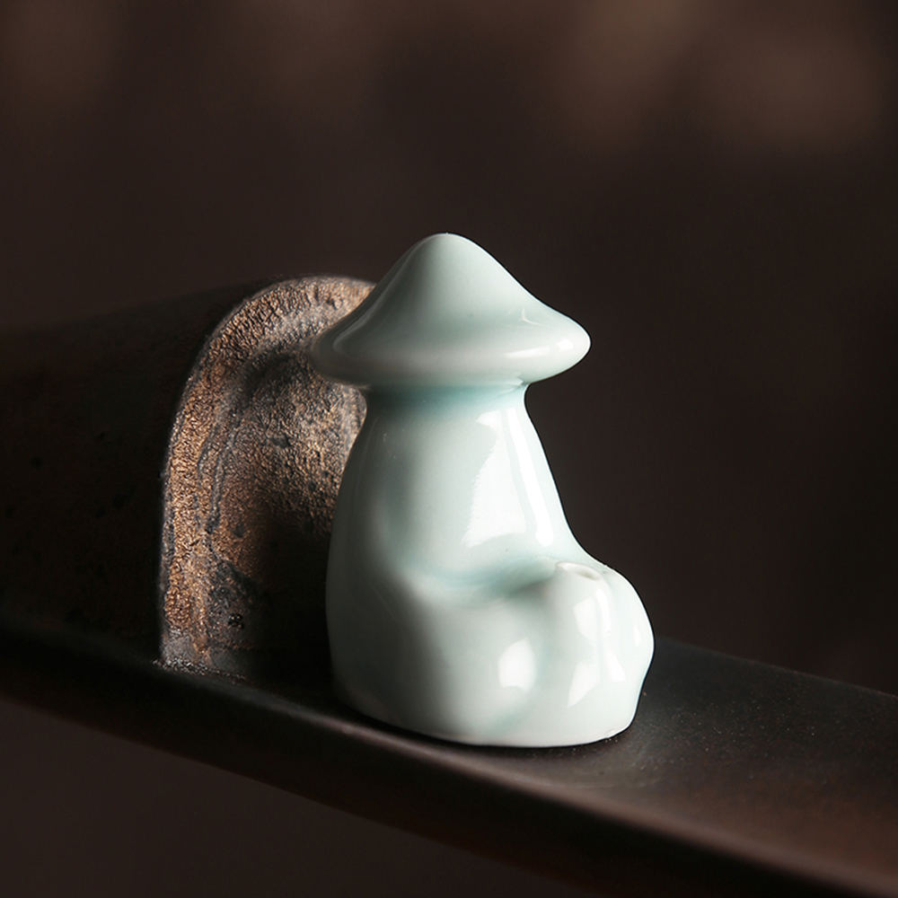 도자기 향꽂이 낚시꾼 인센스 스틱 홀더 incenseholder 빈티지 오브제 향 받침 - 상세 이미지 2