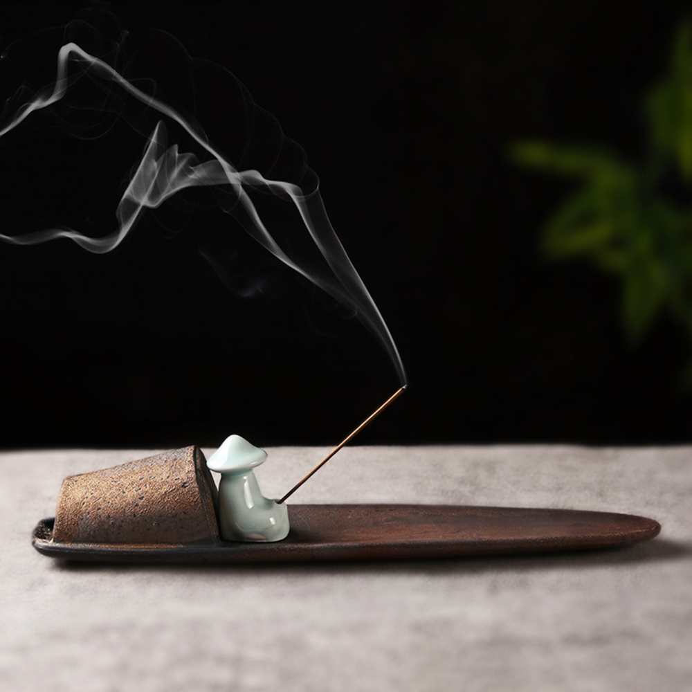 도자기 향꽂이 낚시꾼 인센스 스틱 홀더 incenseholder 빈티지 오브제 향 받침 - 상세 이미지 5