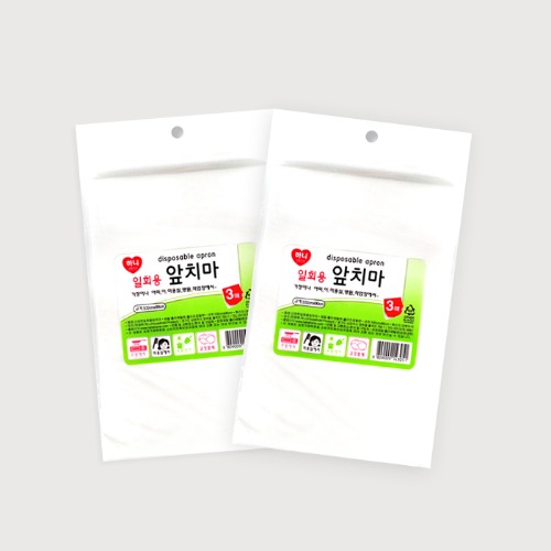 하니 일회용 비닐 앞치마 5매 캠핑 여행 봉사