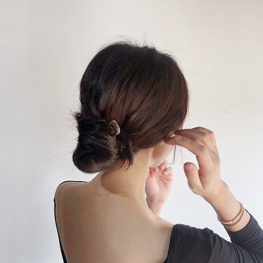 u자 메탈 비녀 13cm 뒤꽂이 헤어 머리 올림머리 핀