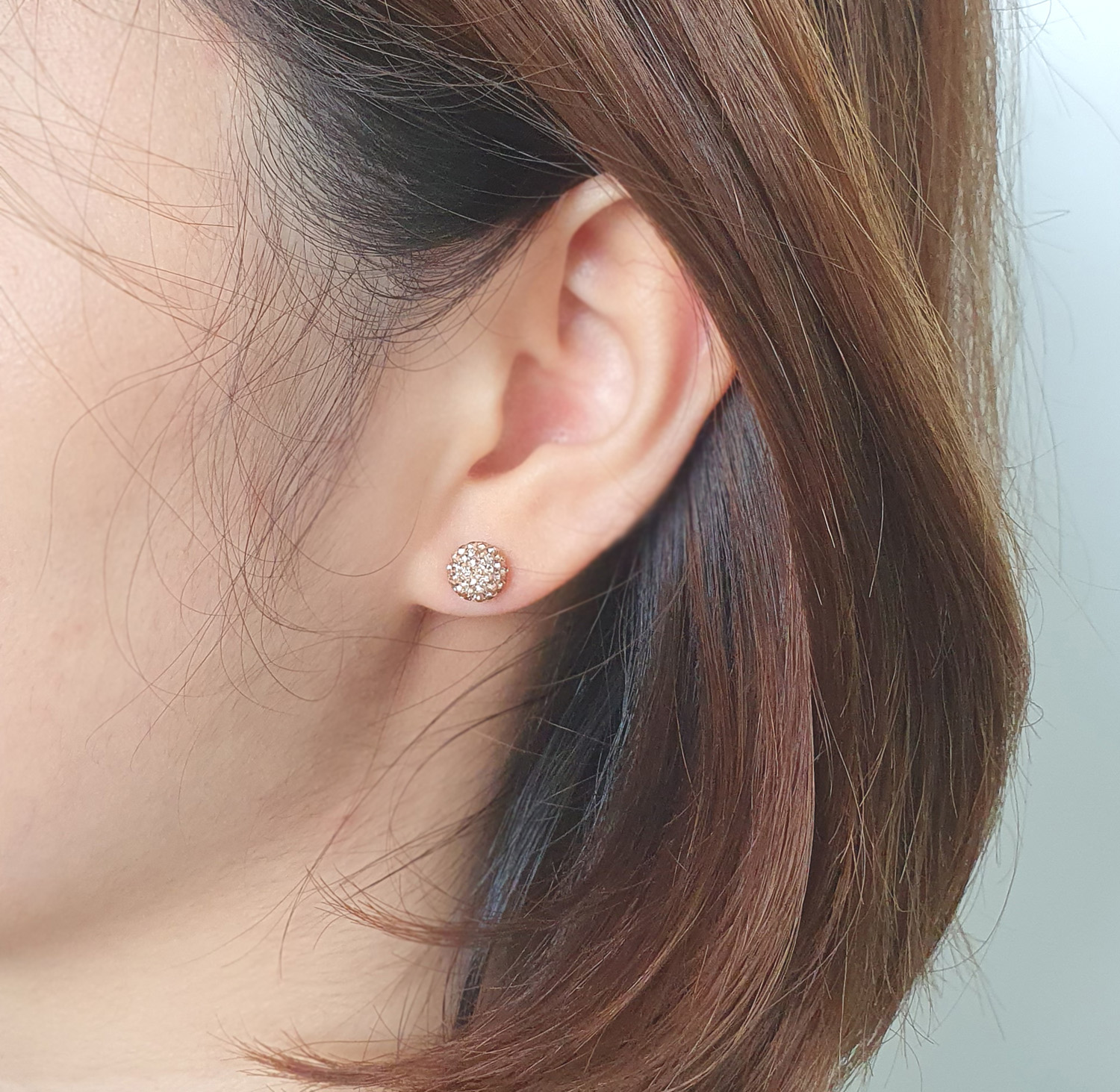 야랑쥬얼리 925 실버핀 미러볼귀걸이 - 상세 이미지 5