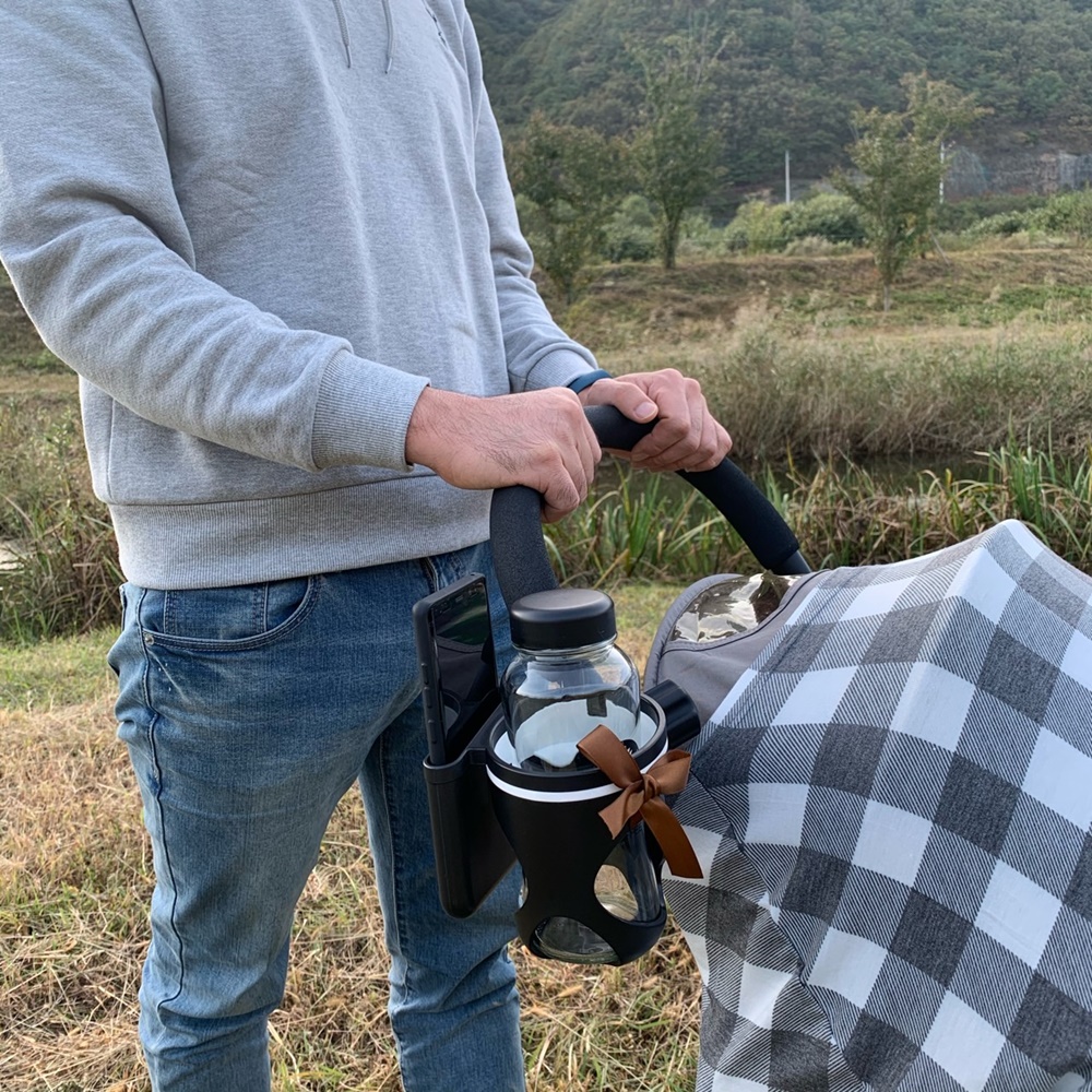 [바니파파] 투인원 2in1 올인원 유모차 멀티 다용도 컵홀더 휴대폰 거치대 이미지 8