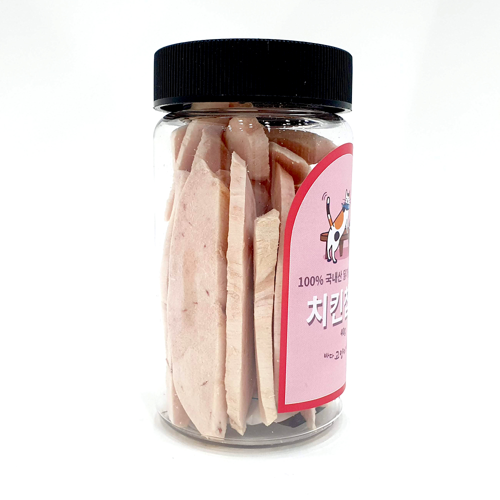 바다고양이식탁 치킨칩스 40g 동결건조간식 이미지 2