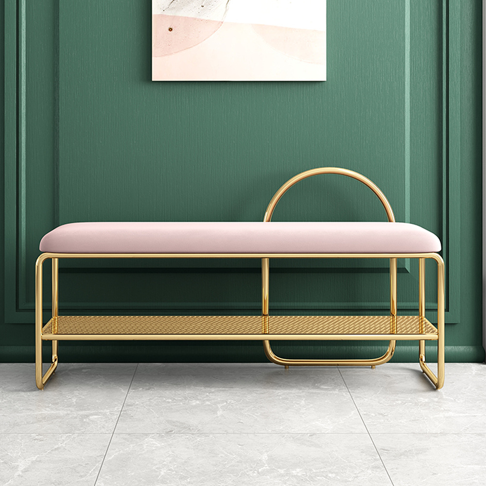 북유럽 현관 벤치 의자 골드 수납 신발장 슈즈 스툴 가게 입구 신발 보관함