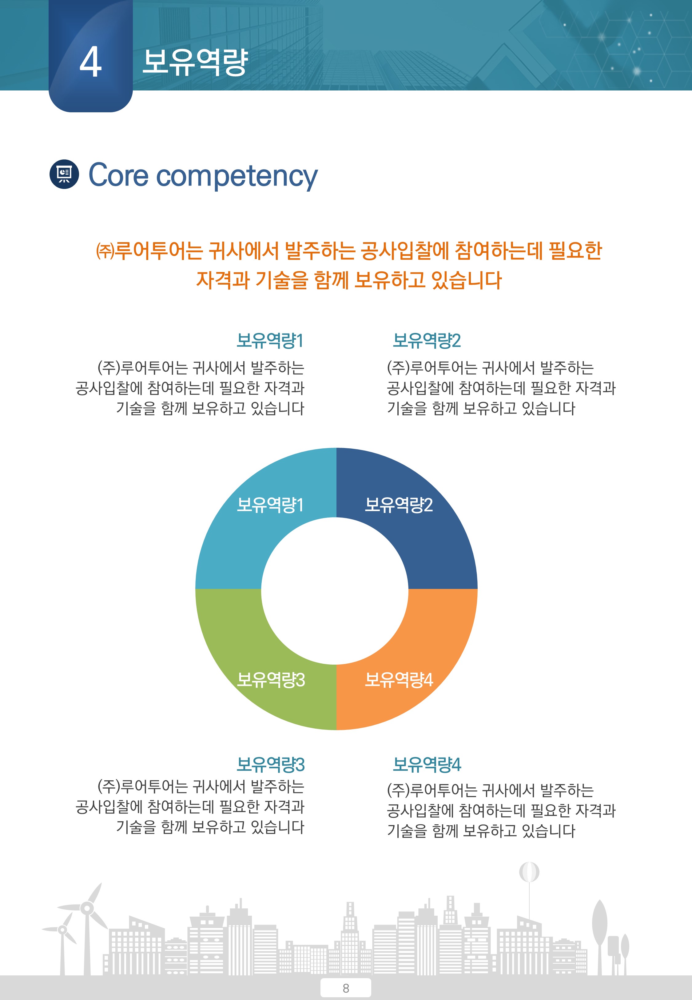 395 공사 지명원 PPT 템플릿 - PPT 건설지명원 건설업 파워포인트양식 - 상세 이미지 4