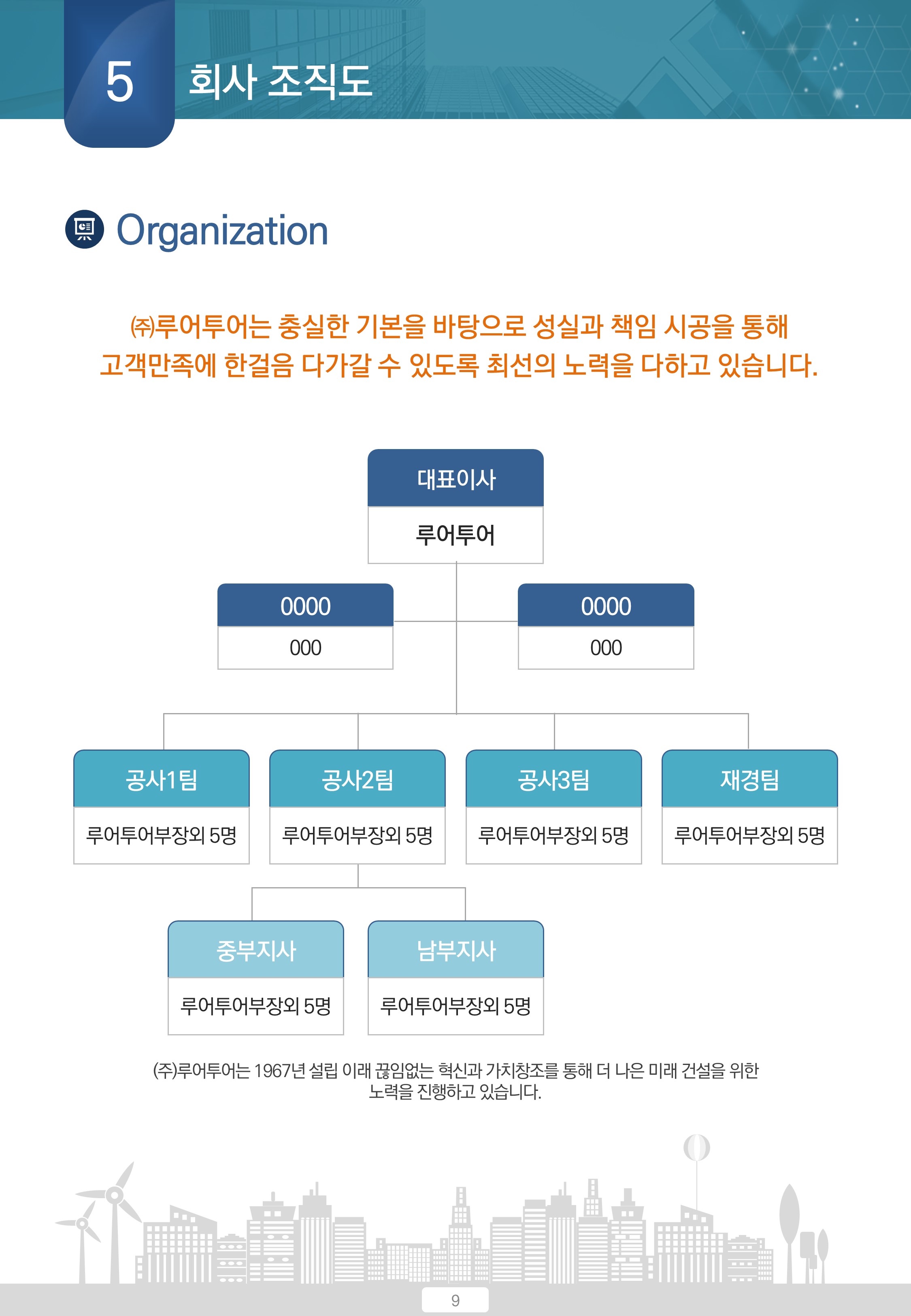 395 공사 지명원 PPT 템플릿 - PPT 건설지명원 건설업 파워포인트양식 - 상세 이미지 5