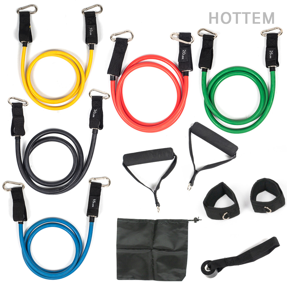 핫템 튜빙밴드 멀티 도어 풀세트 근력운동 스트레칭 저항밴드