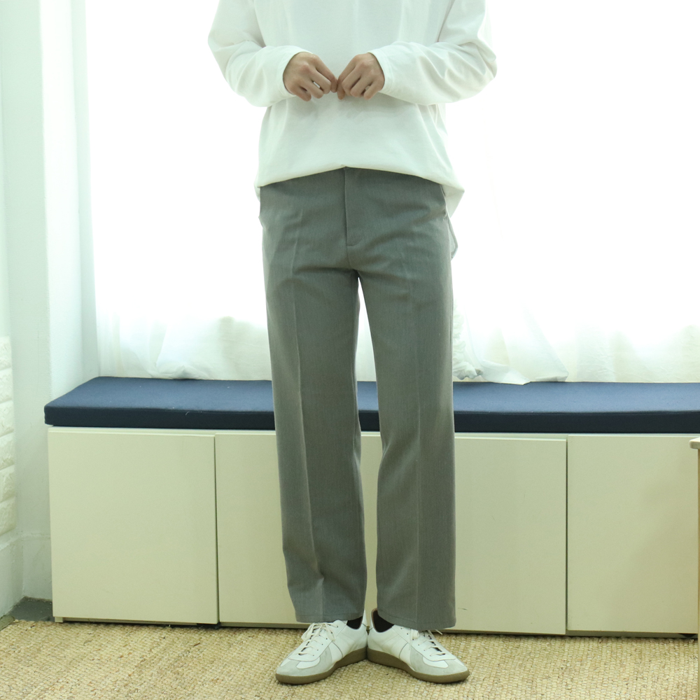 남자와이드슬랙스 빅사이즈 허벅돼 밴딩 남자슬랙스 - 상세 이미지 3
