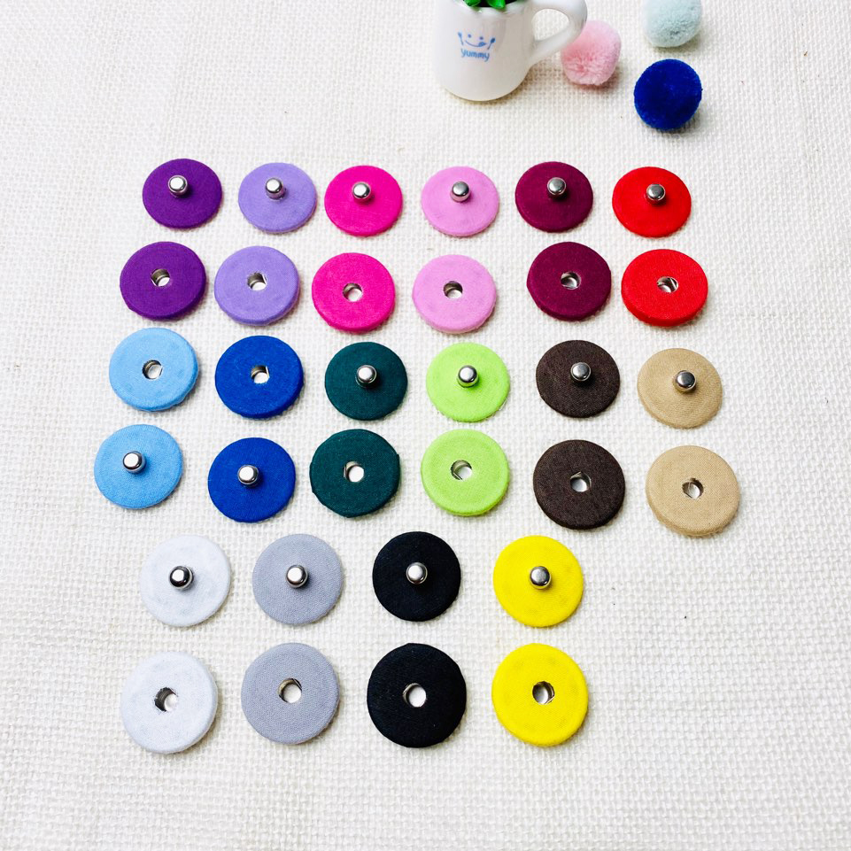 NEW)25mm 컬러 싸개 스냅단추(4쌍) - 상품 이미지