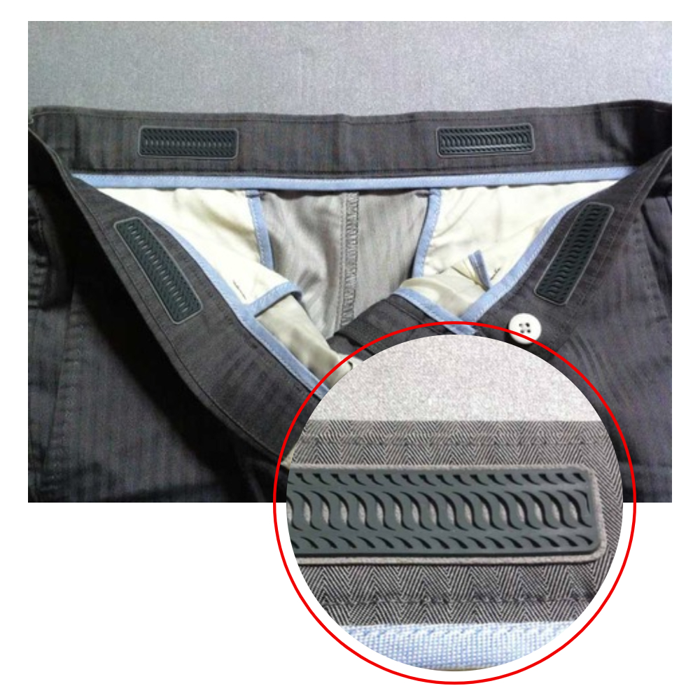 엑스코아 핏세이프 블랙 논슬립 패치 바지 치마 흘러내림 셔츠 삐져나옴 방지 실리콘 허리밴드 - 상세 이미지 5