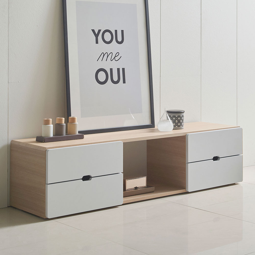 네티 1200 티비받침대 낮은거실장 화이트 모던 티비다이 미니 책장 수납거실장 원룸