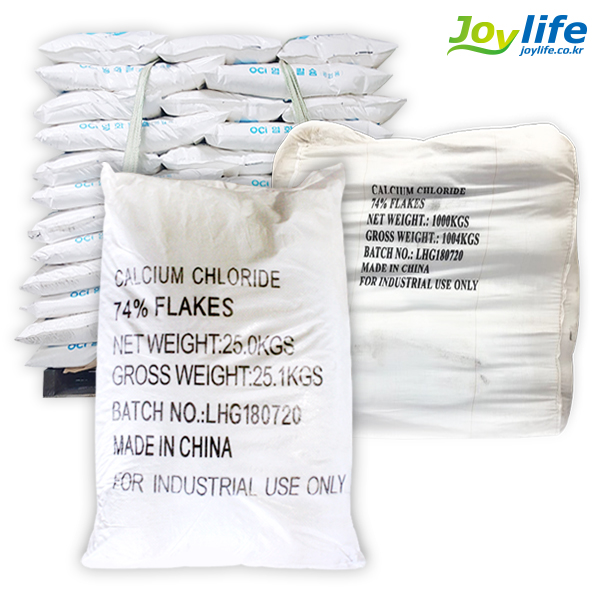 중국산 염화칼슘 74% 25kg 10포 제설제 제설용 저부식 제습용 습기제거 공업용 대용량 - 상세 이미지 3
