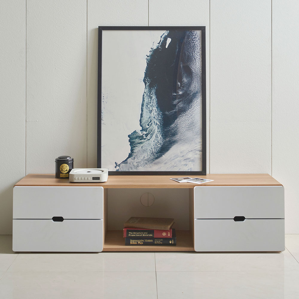 네티 1200 티비받침대 낮은거실장 화이트 모던 티비다이 미니 책장 수납거실장 원룸