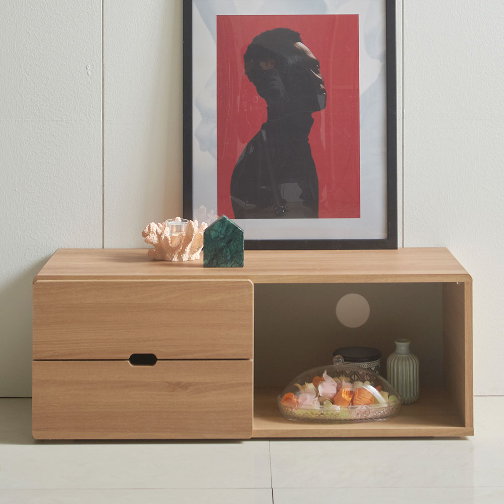 네티 미니 원룸 1인가구 티비다이 거실 TV장식장 800