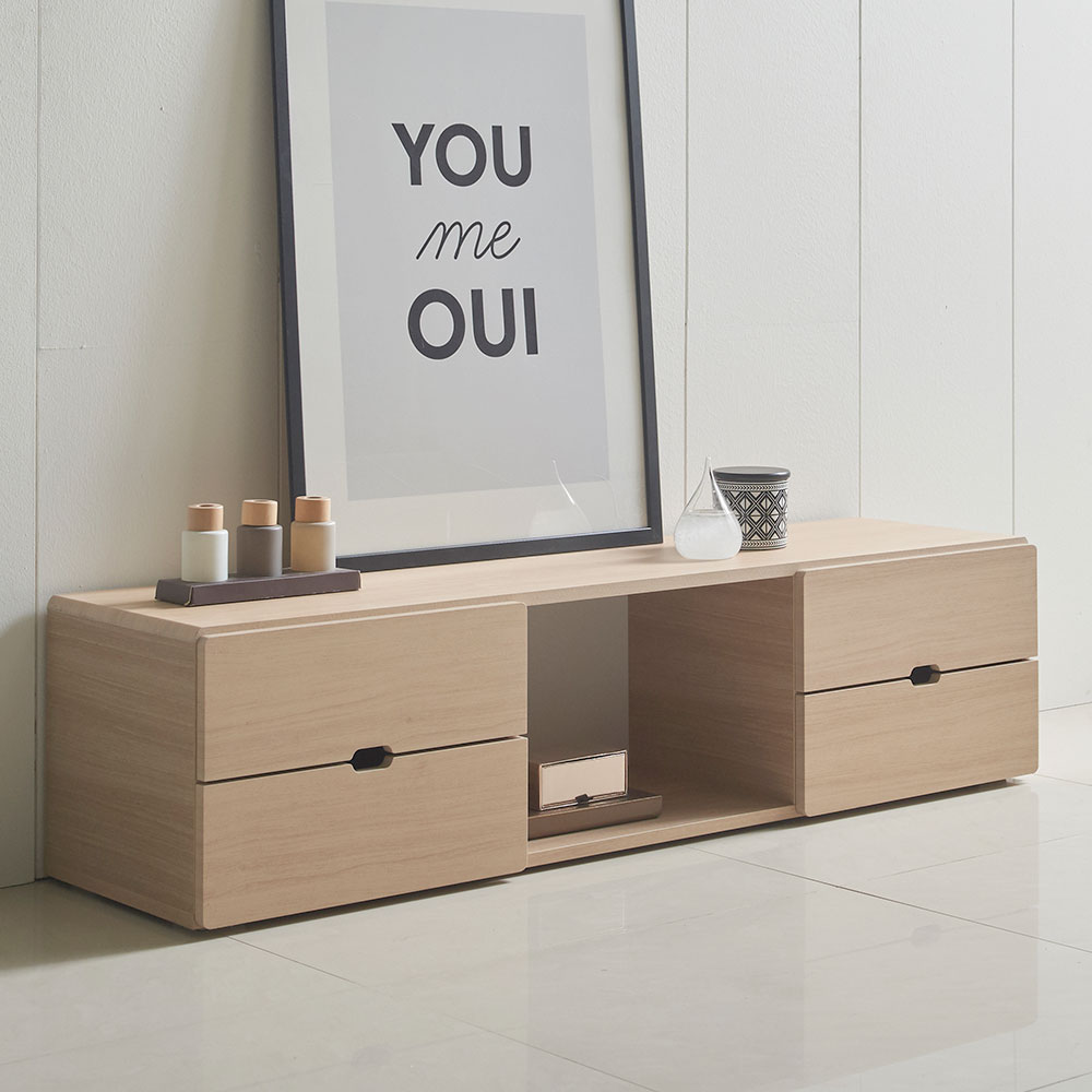 네티 1200 티비받침대 낮은거실장 화이트 모던 티비다이 미니 책장 수납거실장 원룸