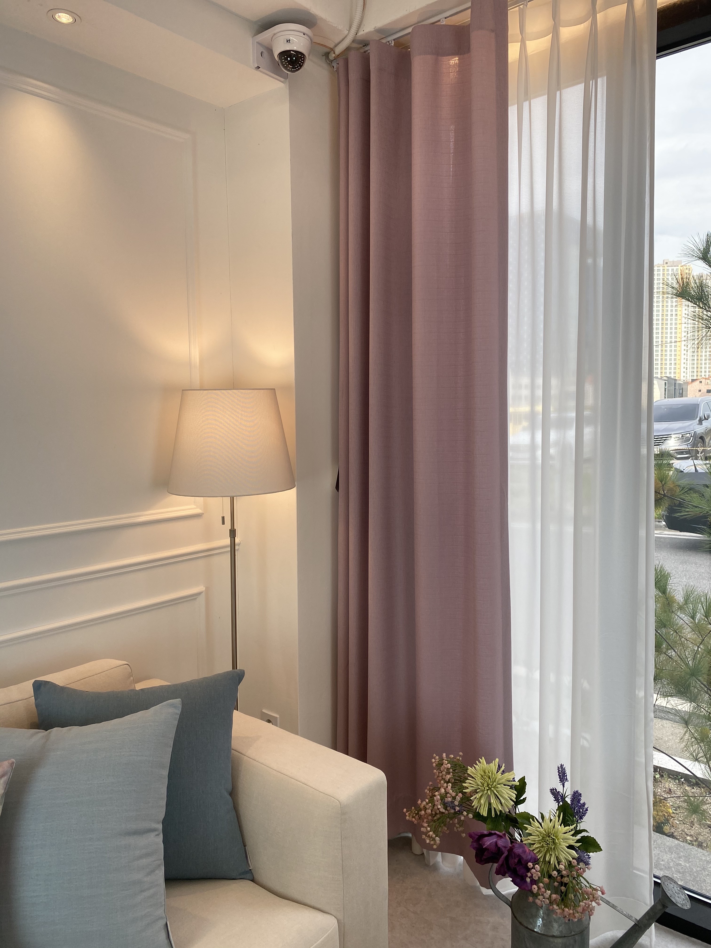 코지앳홈샵 사계절감성맞춤 라일락핑크 거실/안방커튼