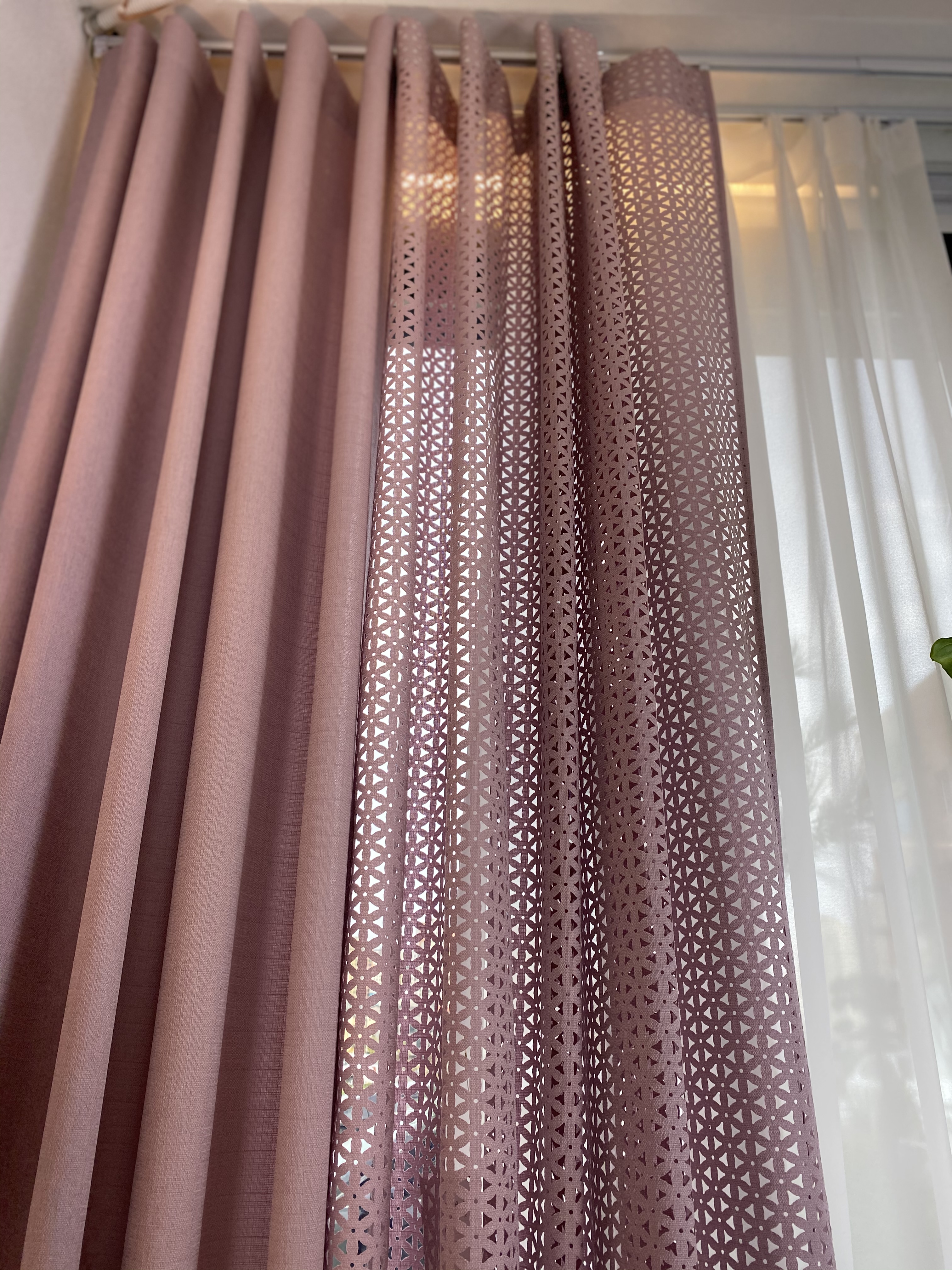 코지앳홈샵 사계절감성맞춤 라일락핑크 거실/안방커튼