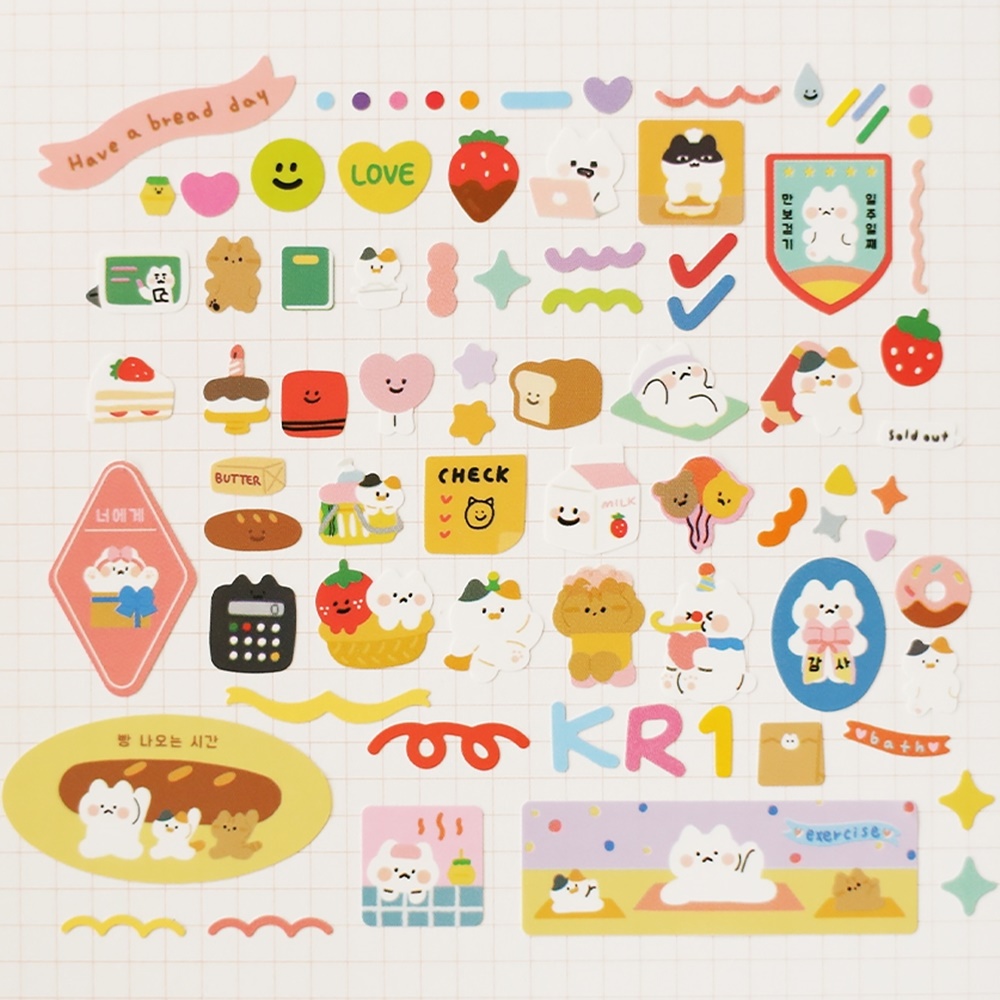 리무버 씰 스티커 알파벳 숫자 다꾸 폴꾸 폰꾸 다이어리 폴라로이드 폰 꾸미기 스티커