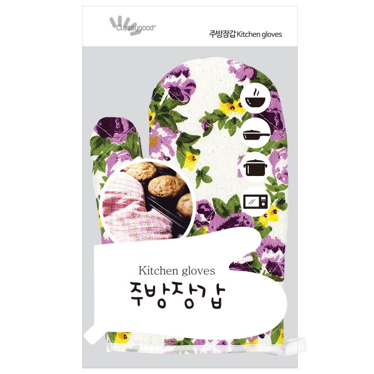 전자레인지 오븐 냄비 주방 장갑 1p (7499) - 상품 이미지