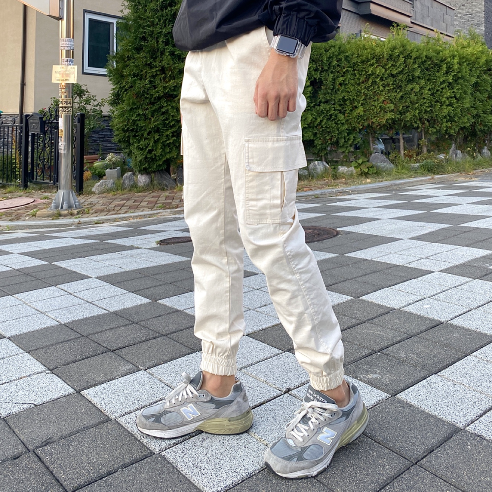 프리미엄 남자 카고조거 조커팬츠 건빵바지 - 상품 이미지