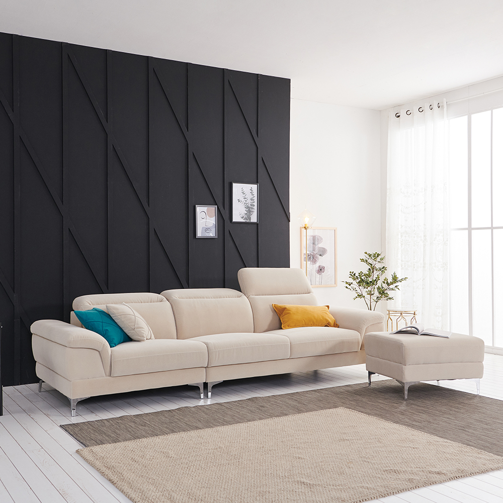 서광퍼니처 3인용아쿠아텍스 이지클린 사하라 패브릭 소파