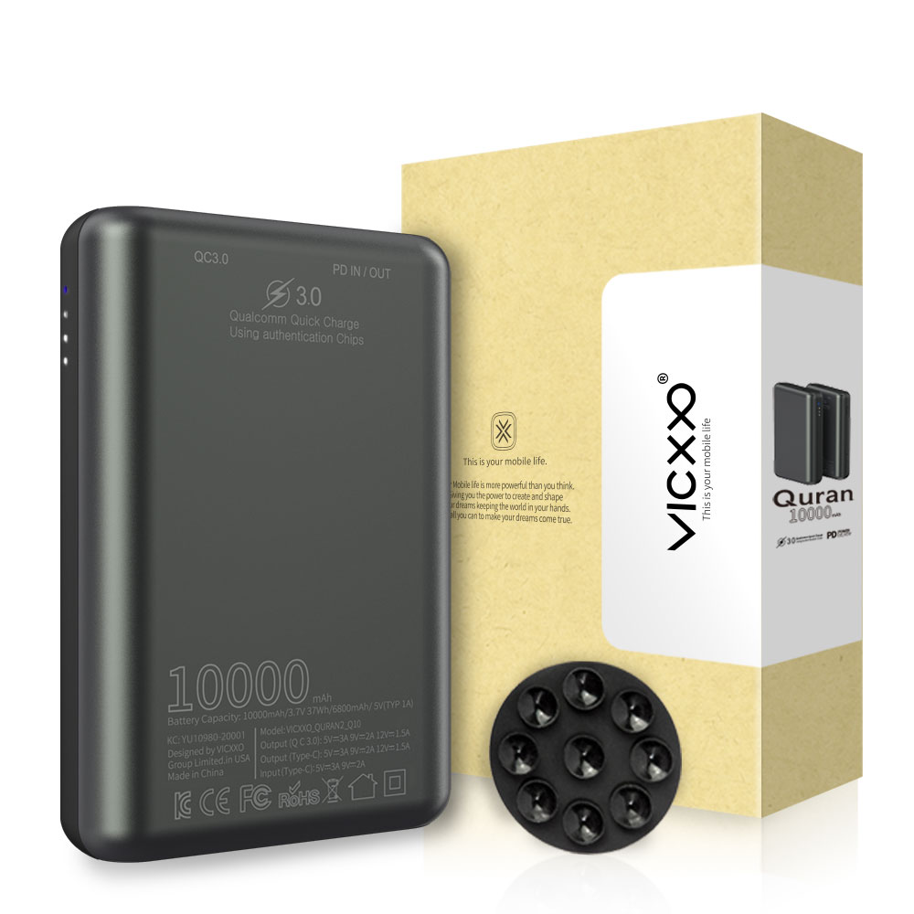 빅쏘 USB PD C타입 고속충전 미니 보조배터리 10000mAh 큐란2 Q10