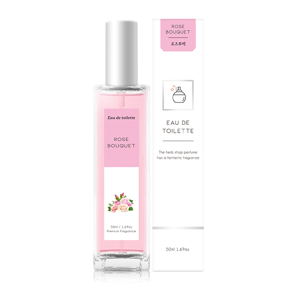 더허브샵 오 드 뚜왈렛 퍼퓸 50ml 로즈부케 : 카페프렌즈