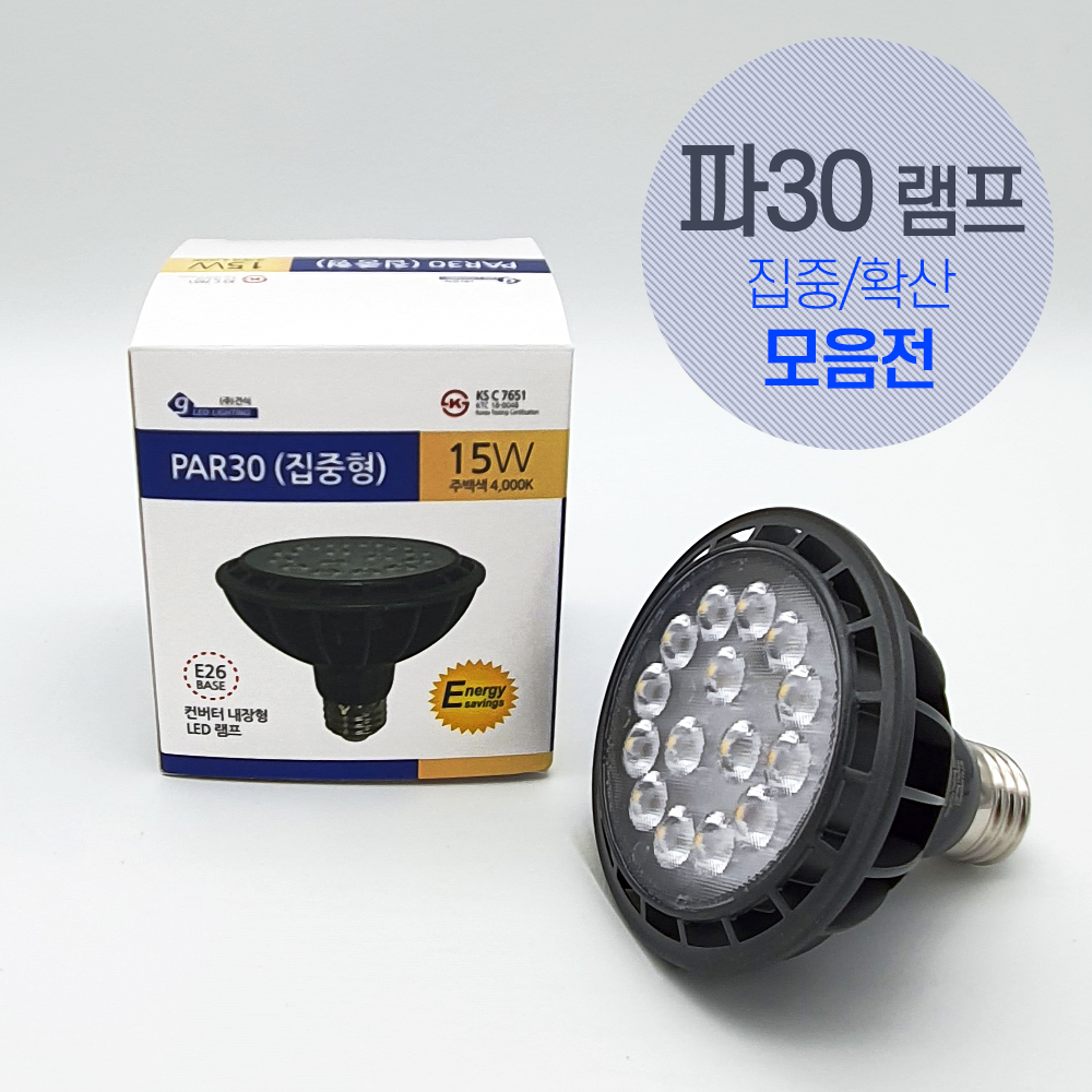 라인조명 LED파30램프모음전 집중확산 주광 주백 전구 (건식, 코넬, 데이온, 포커스) - 상세 이미지 2