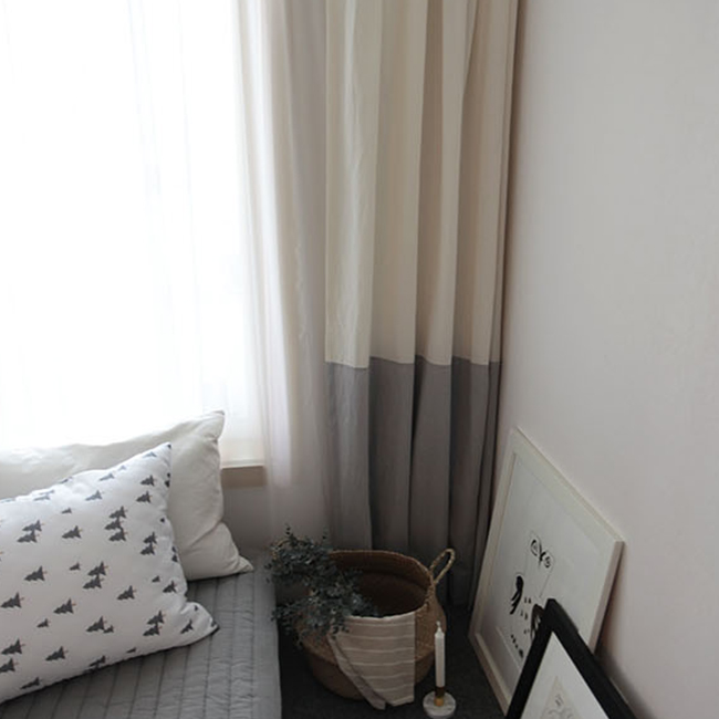 투톤커튼- grey 거실 방커튼 아이방