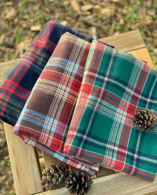 더블유패브릭 빈티지 타탄 체크원단 2 가을 겨울 선염 천가게