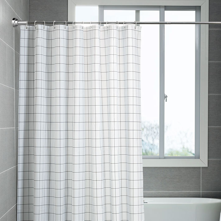 22mm 초강도 스텐 커튼봉 미끄럼방지 압축식 길이조절 봉 55-85cm