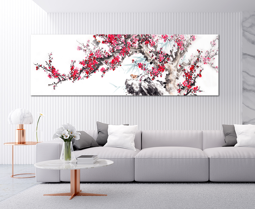 돈들어오는 화조도 꽃 생기 그림 애정운 동양화 침실 안방 풍수 인테리어 꽃나무와새소리중형 이미지 6