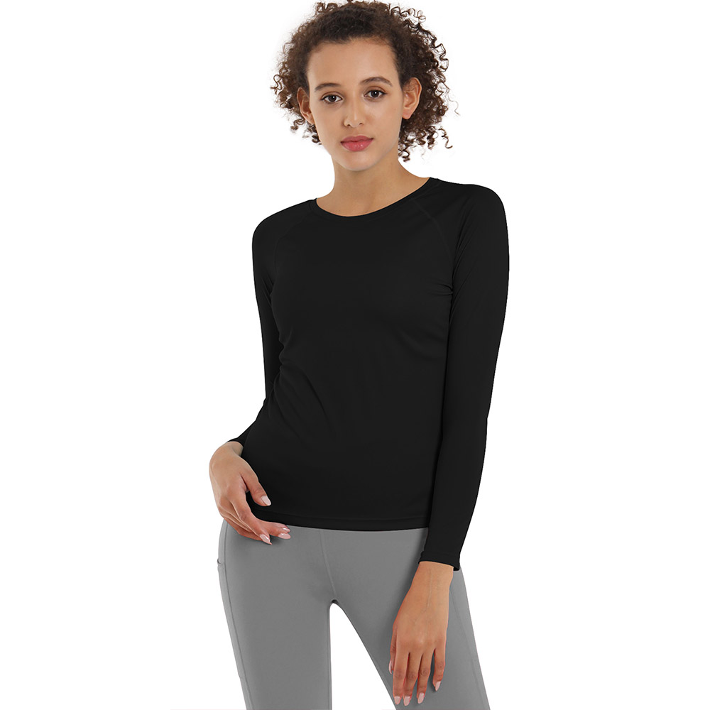 폴리UPF50+스포츠라운드 롱슬리브티셔츠 E10 여성 에슬레저룩 긴팔티