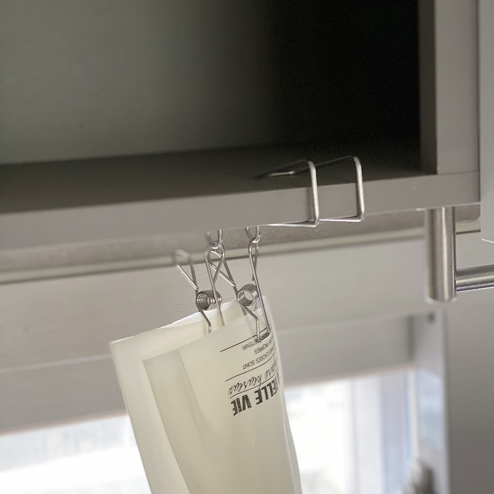 고무장갑걸이 싱크대 도어후크형 걸이 - 메인 이미지