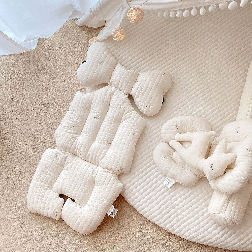 마롤로뜨 100수 누빔 자수 유모차 라이너 시트 신생아